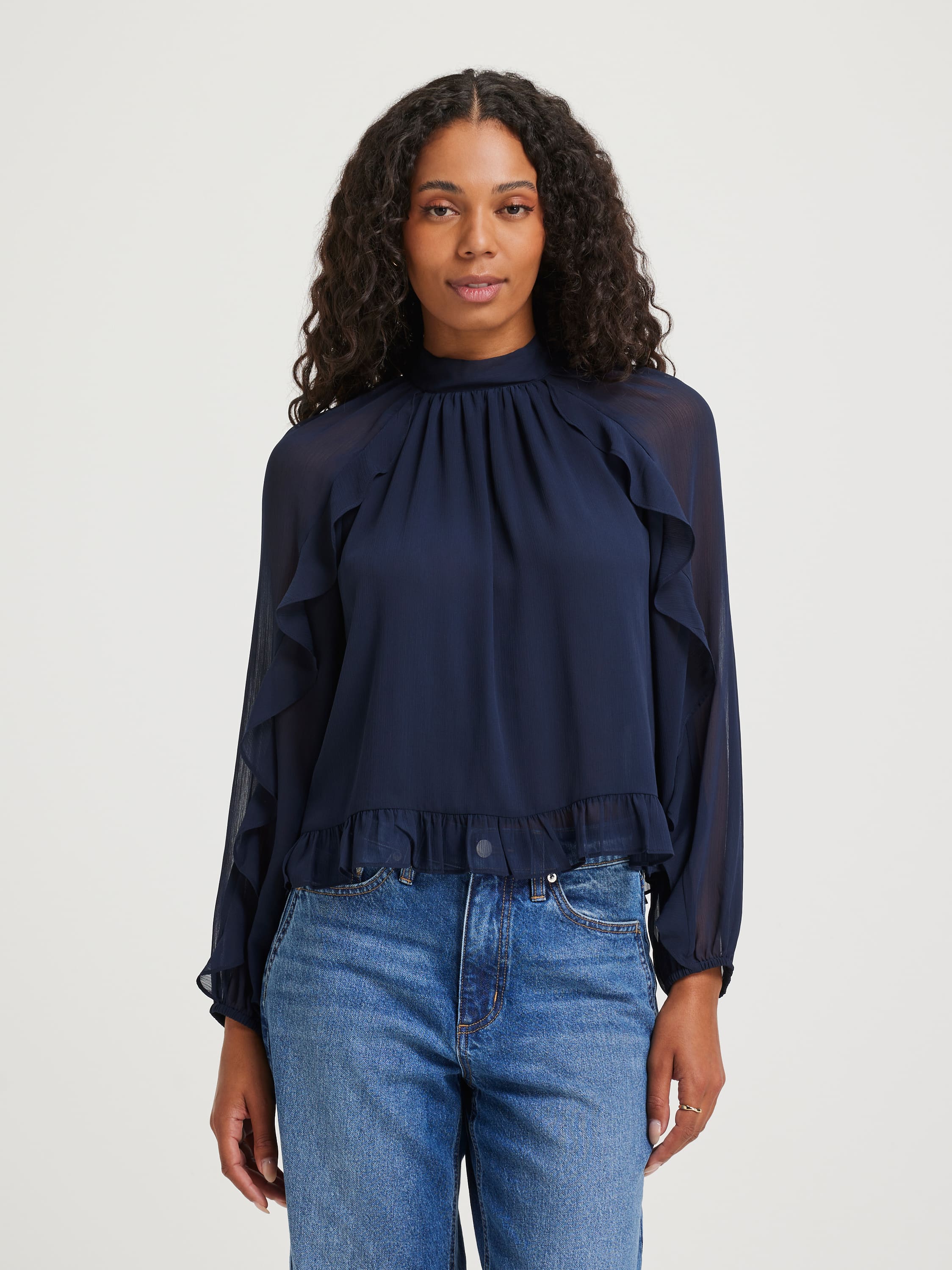 Simone Tie Back Blouse