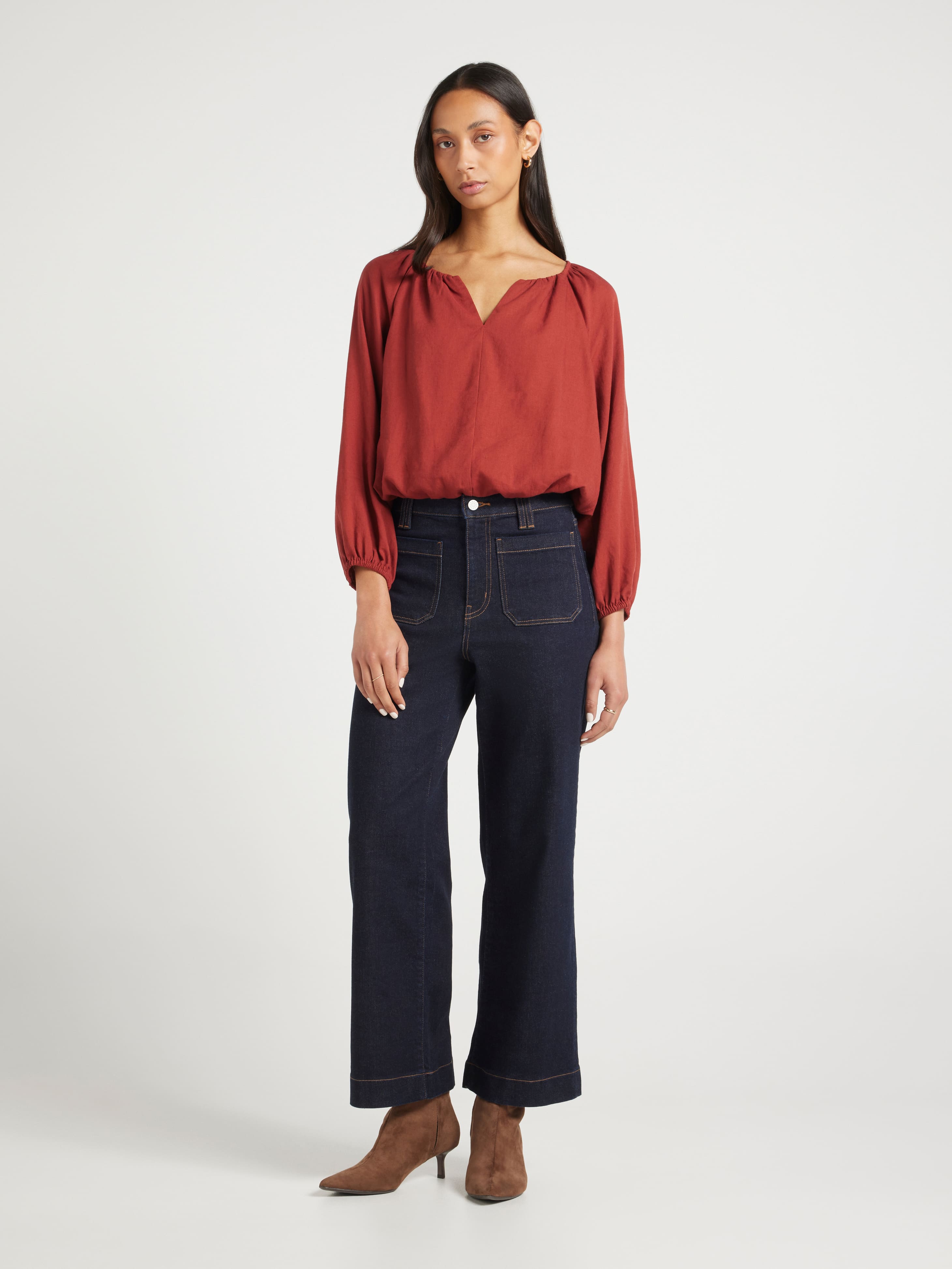 Binny Bubble Hem Blouse