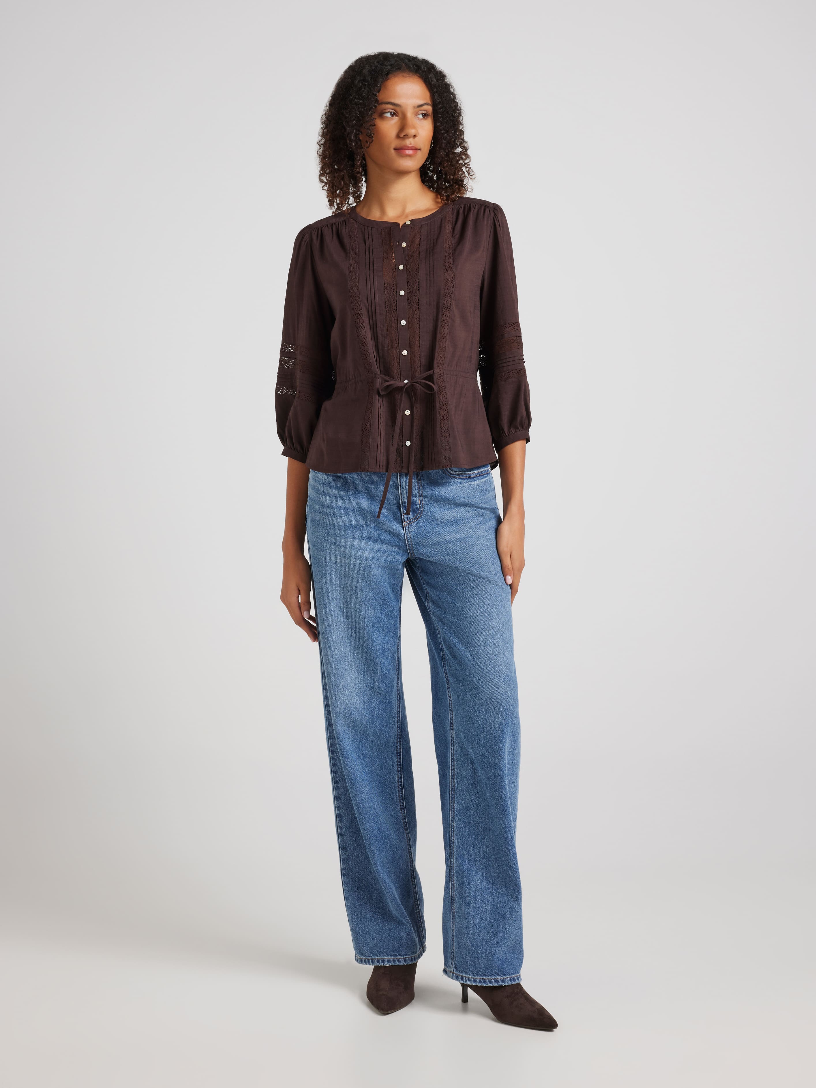 Scout Lace Insert Blouse