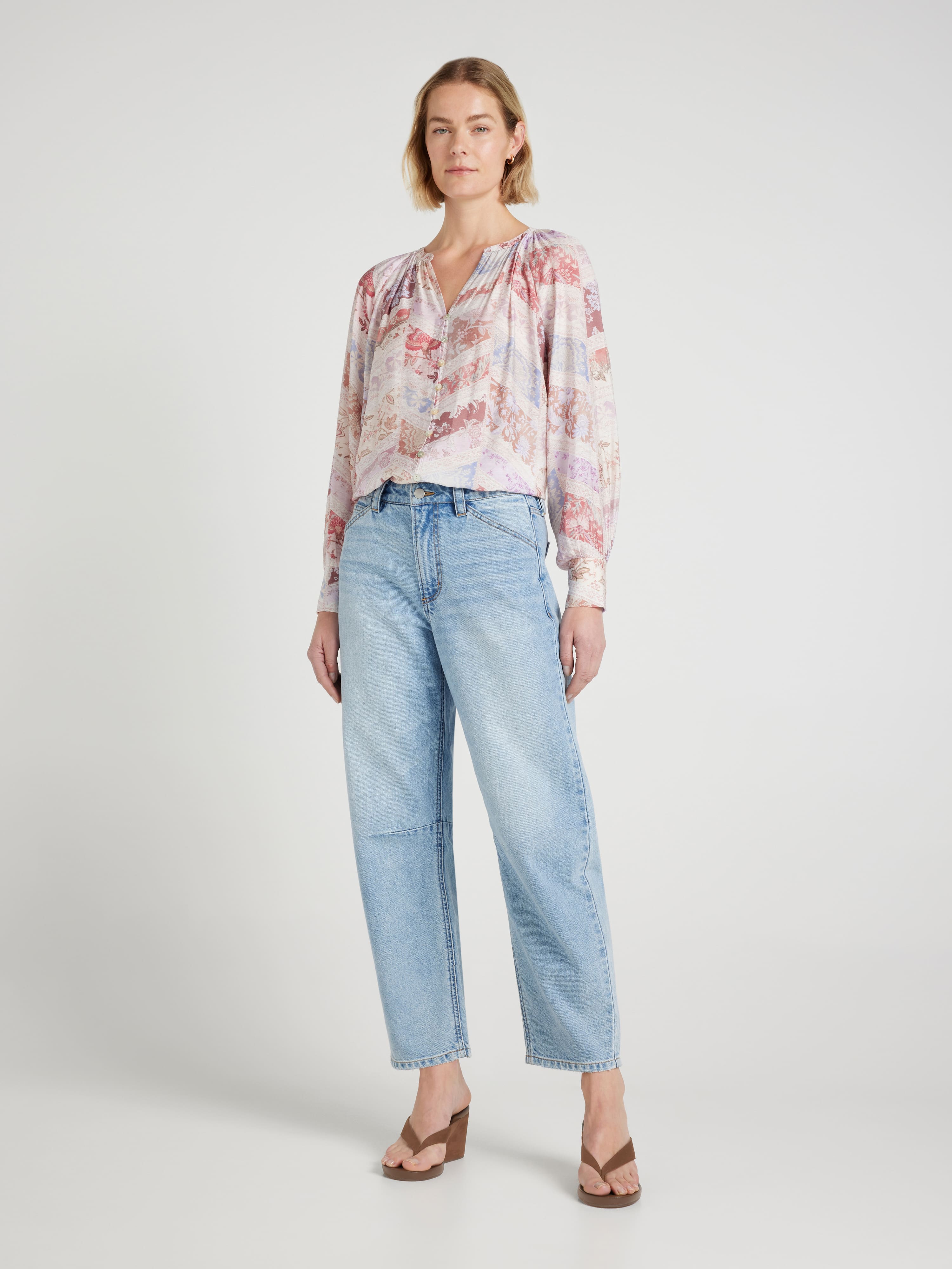 Isla Long Sleeve Floaty Blouse