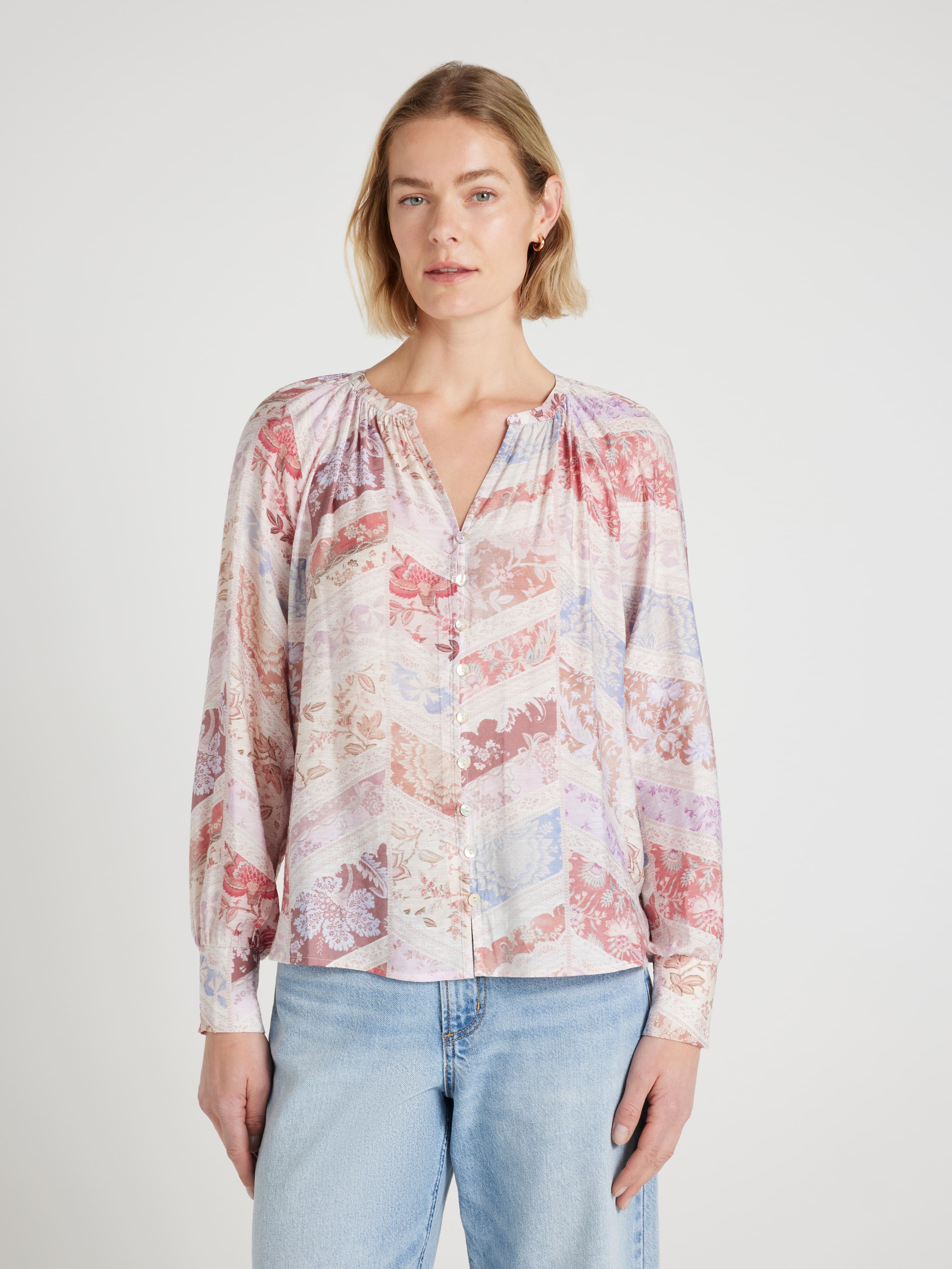 Isla Long Sleeve Floaty Blouse