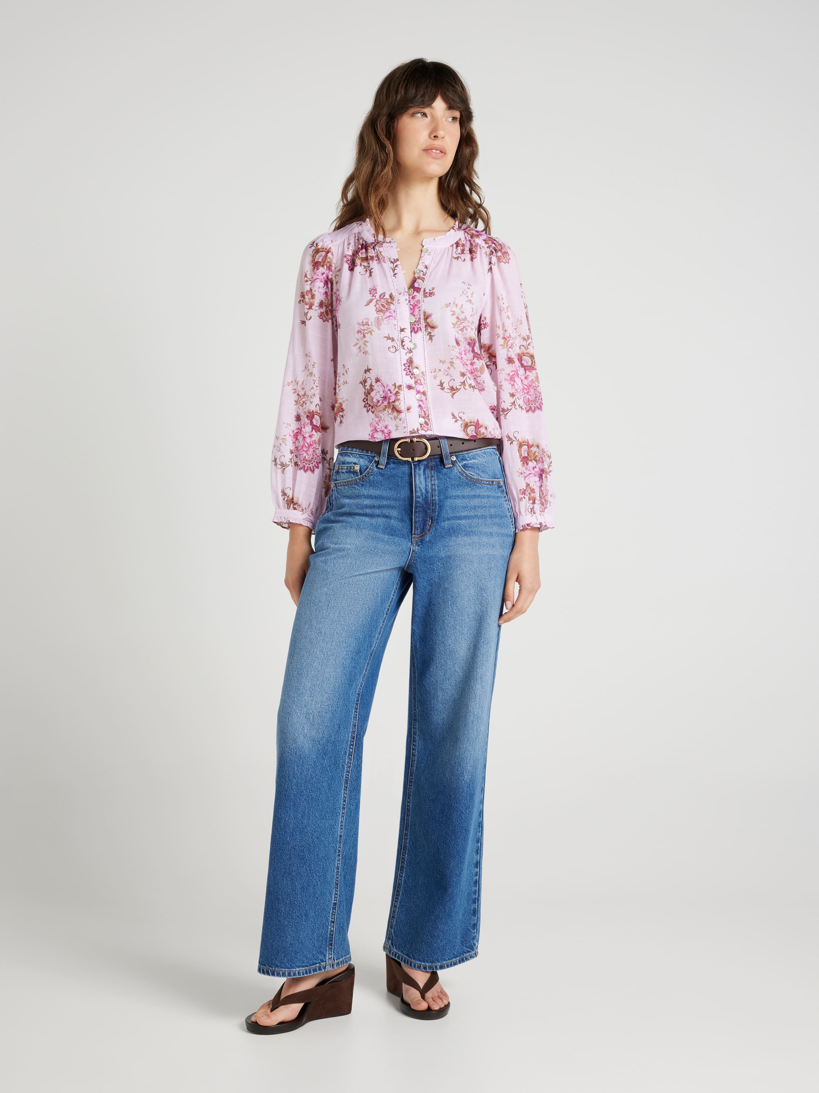 London Button Thru Top