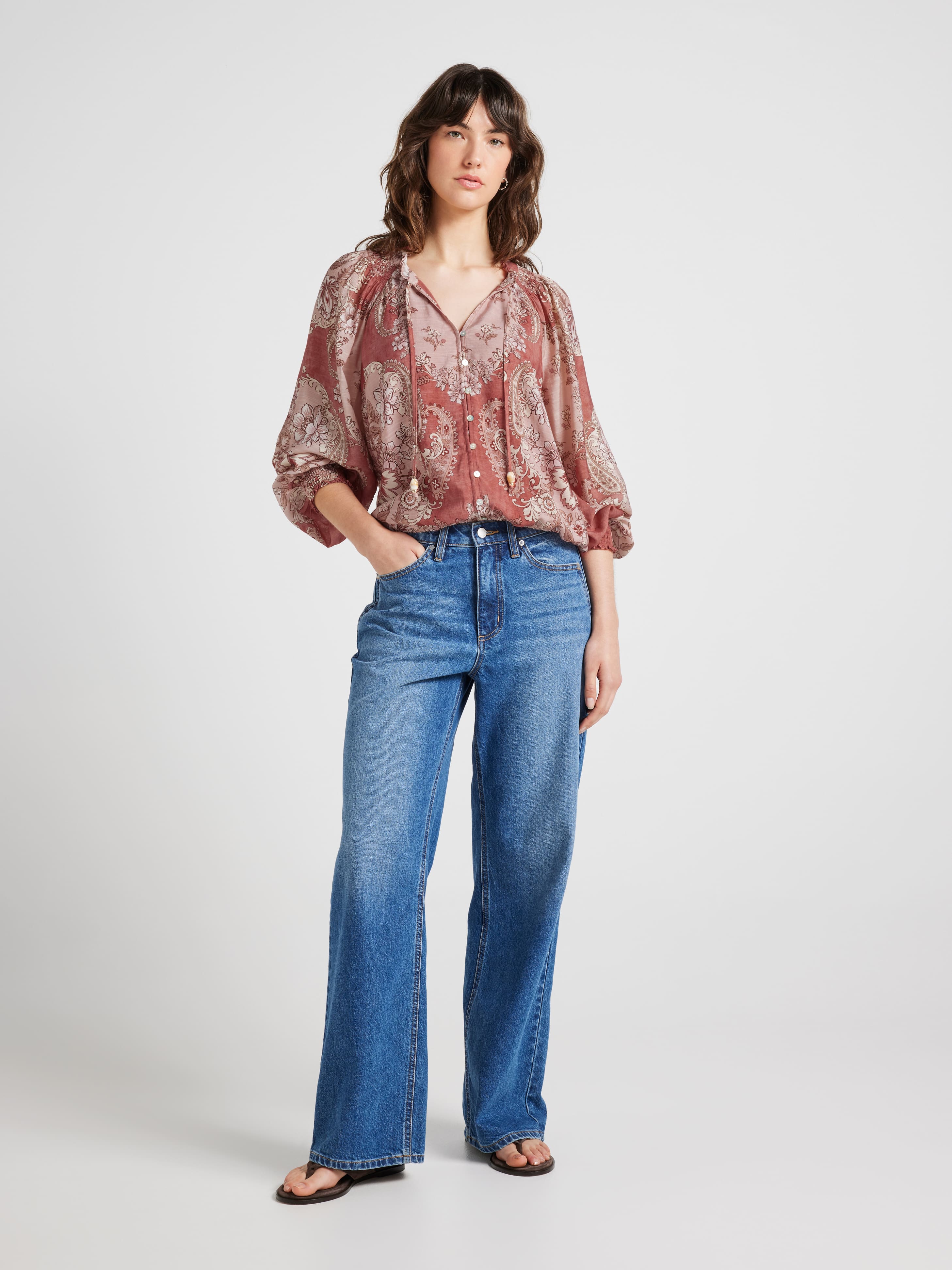 Blair Ls Bubble Hem Top
