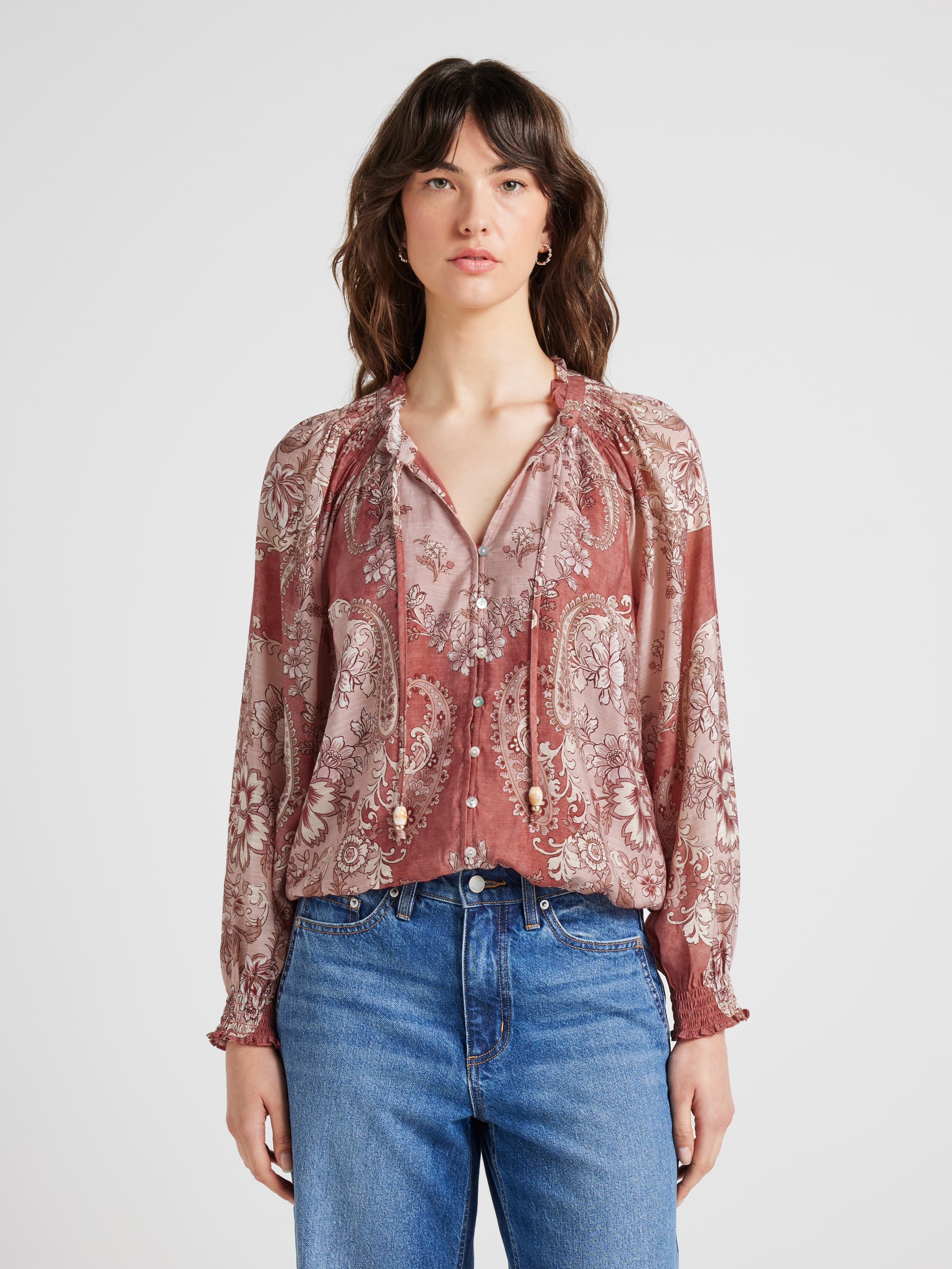 Blair Ls Bubble Hem Top