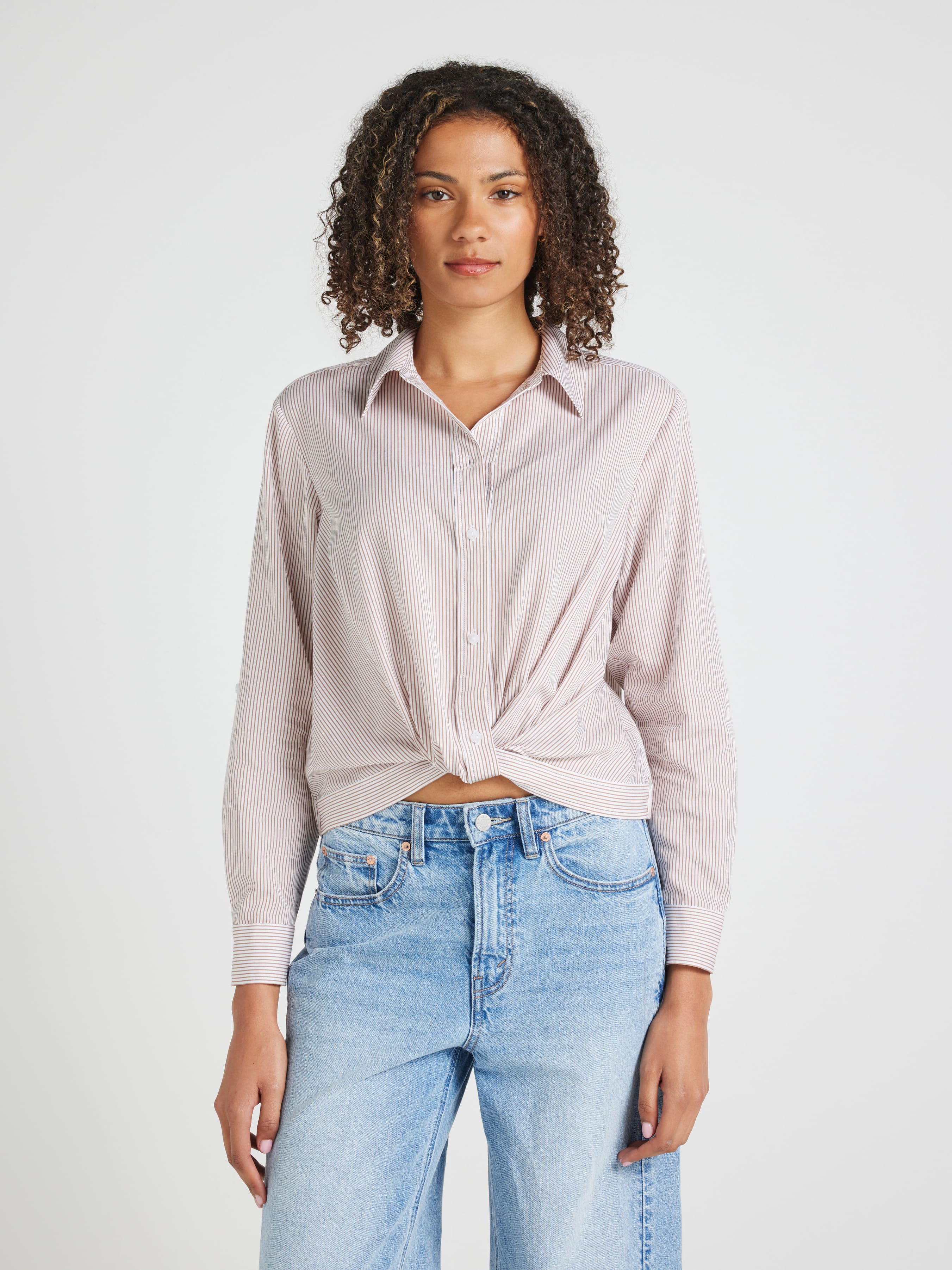 Whitney Long Sleeve Twist Shirt