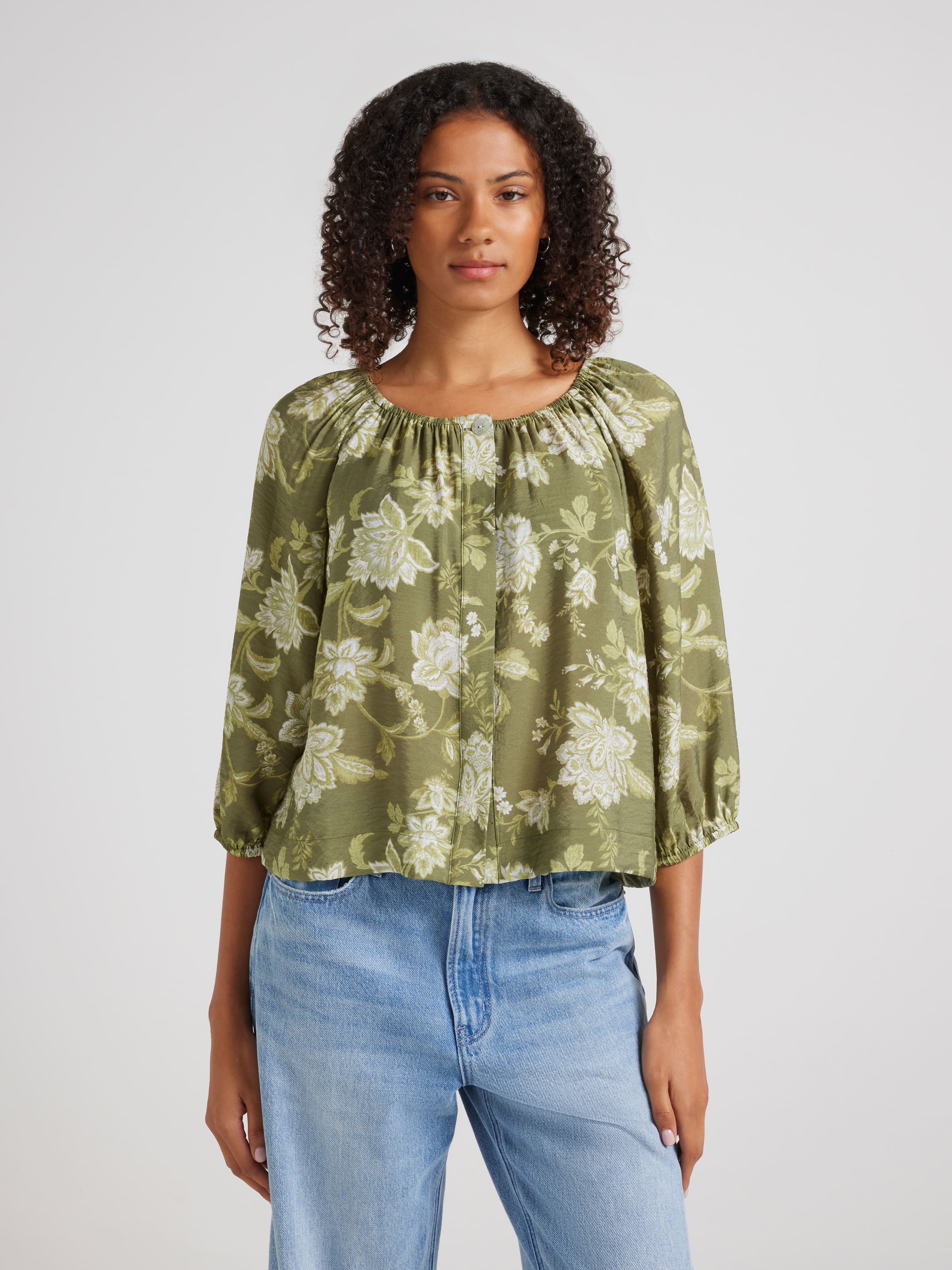 Quincy 3/4 Sleeve Blouse