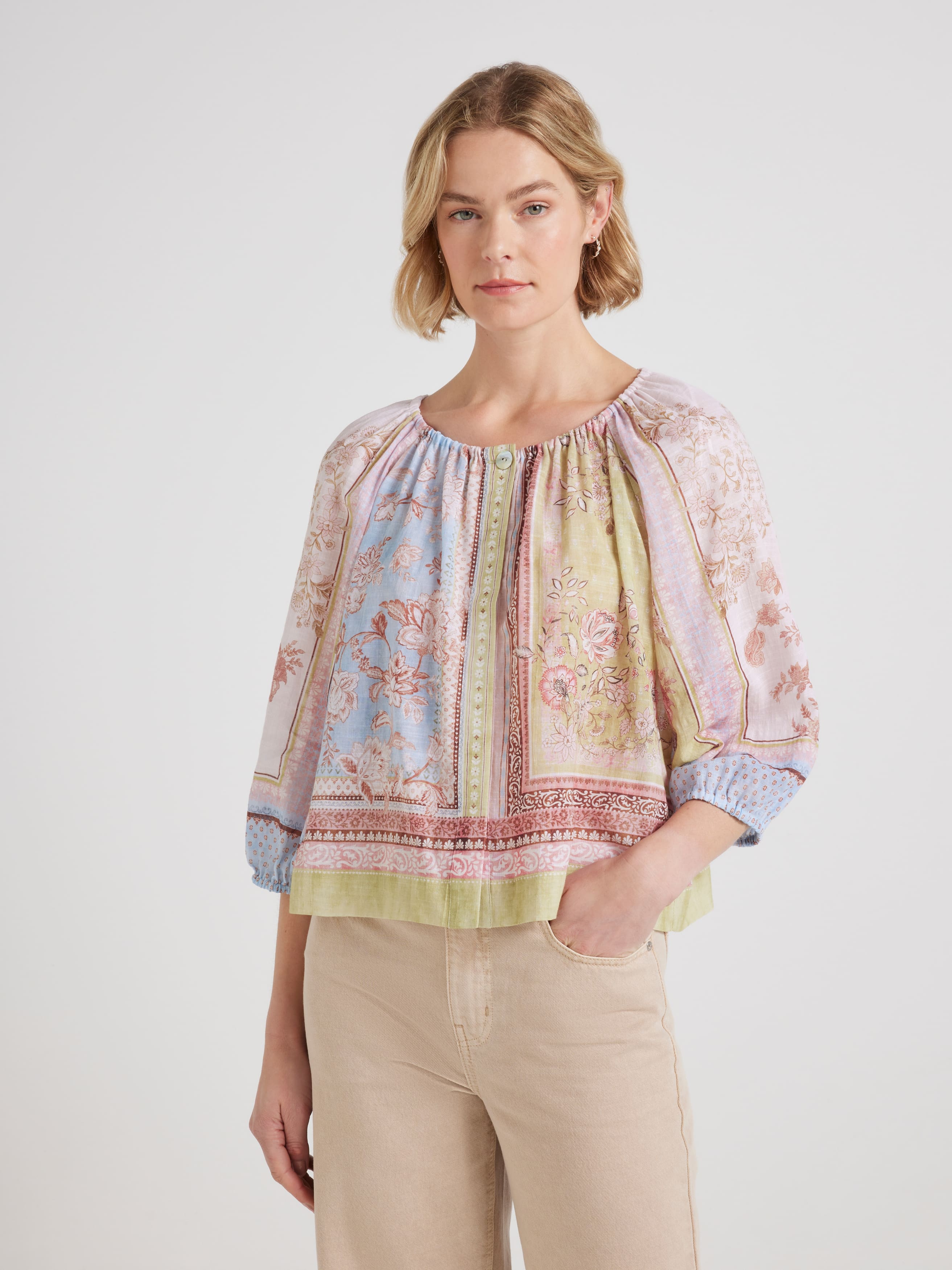 Quincy 3/4 Sleeve Blouse