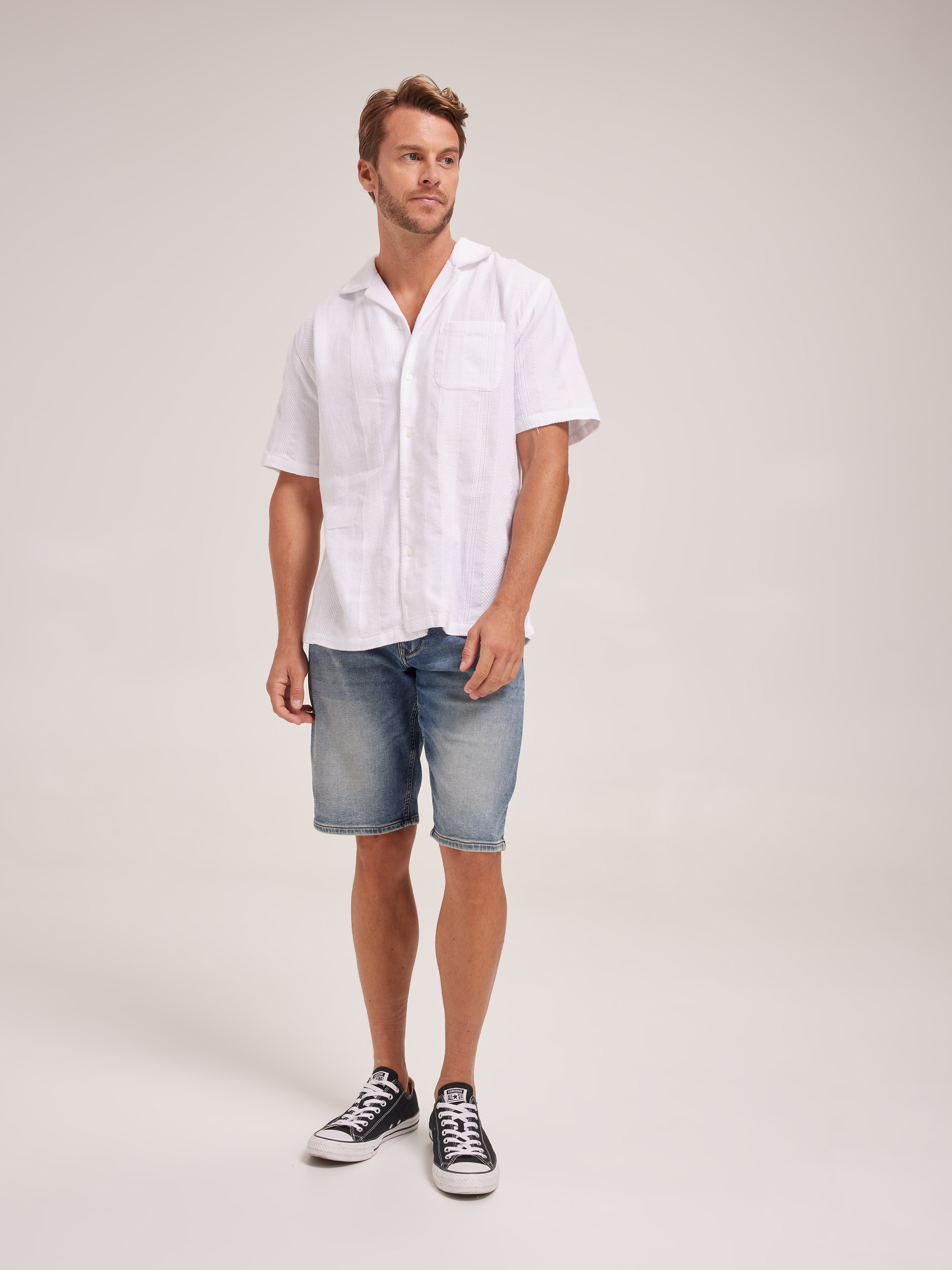Linen Blend Revere Dobby