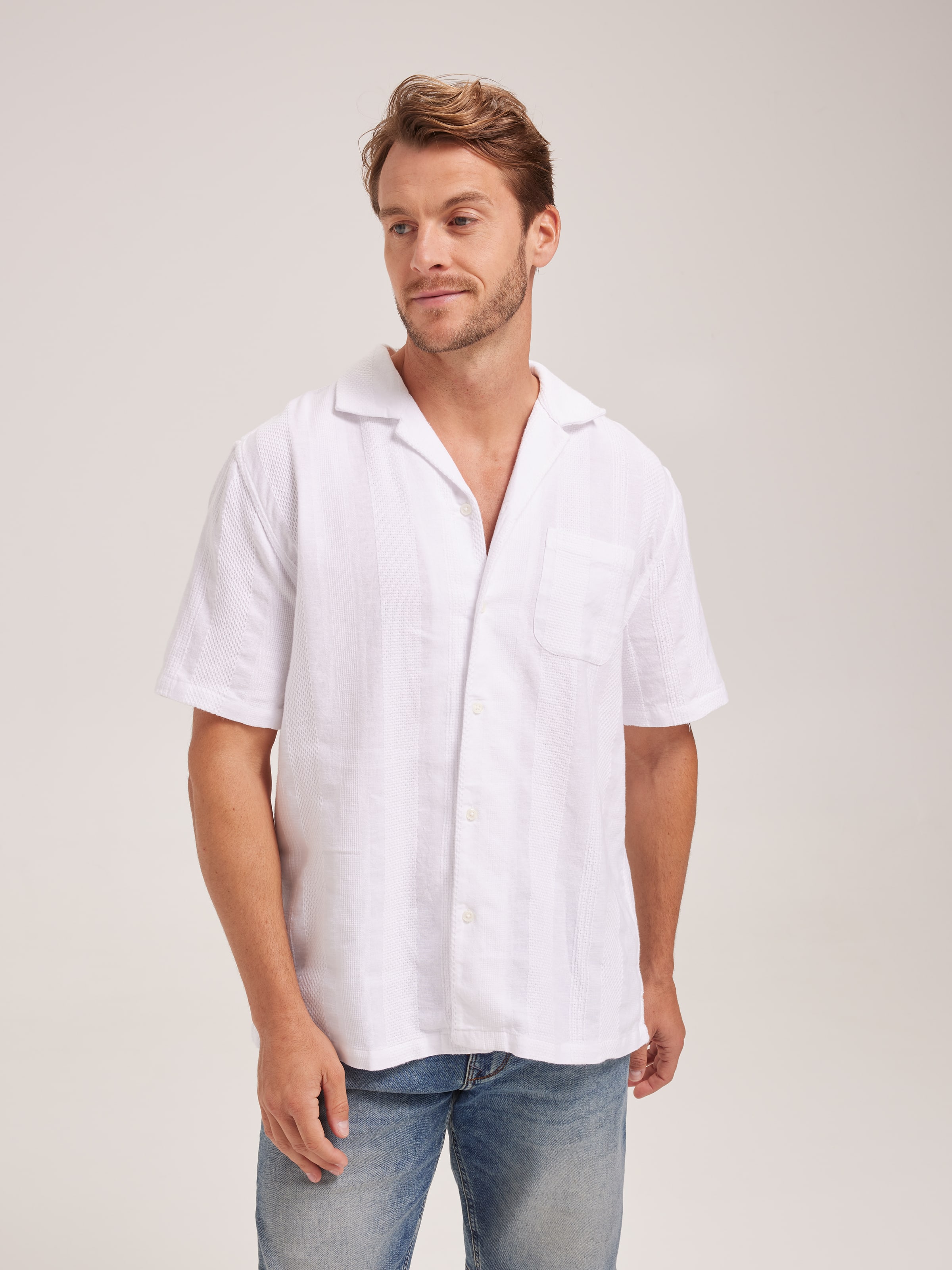 Linen Blend Revere Dobby