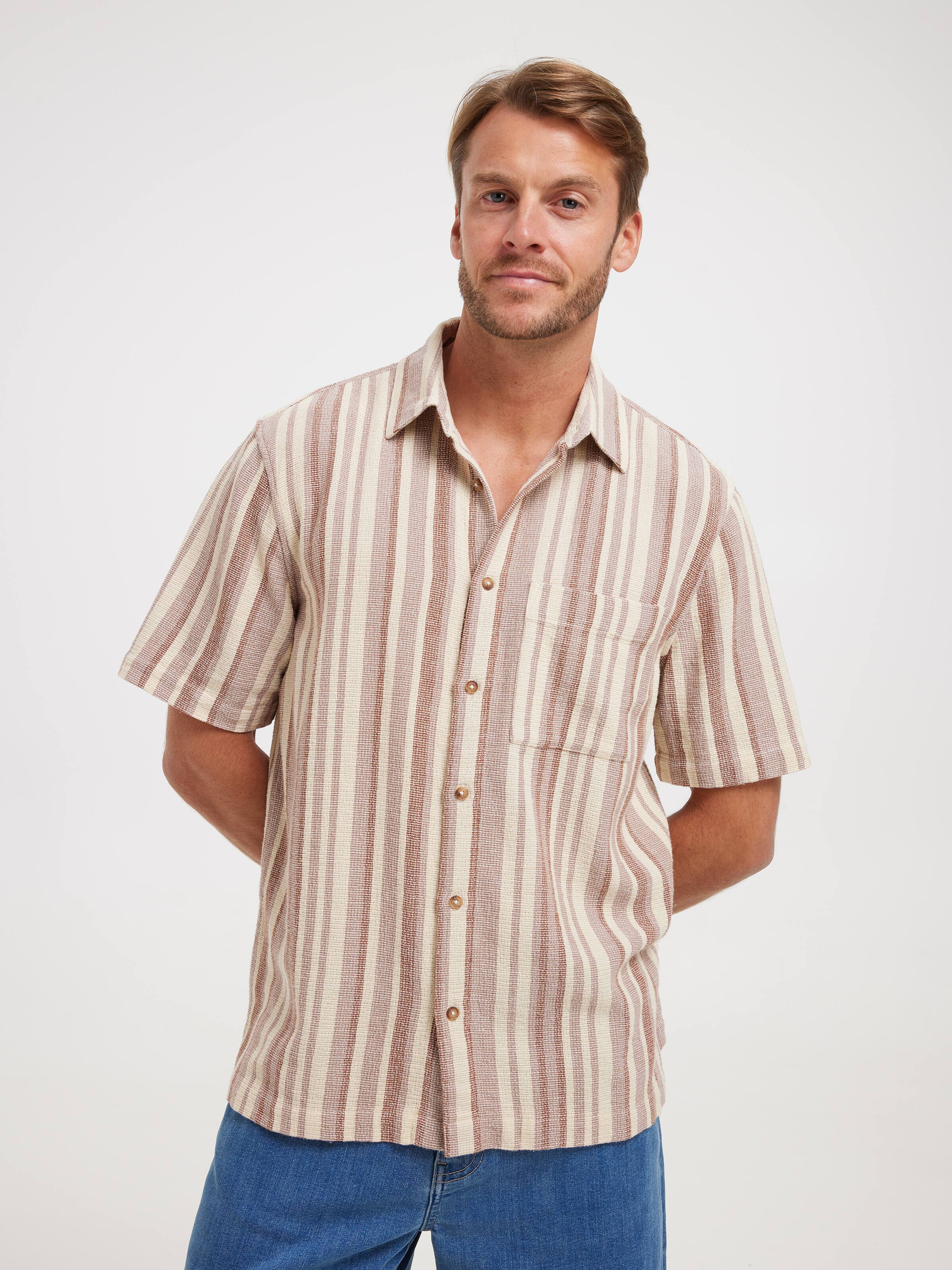 Textured Stripe Shirt