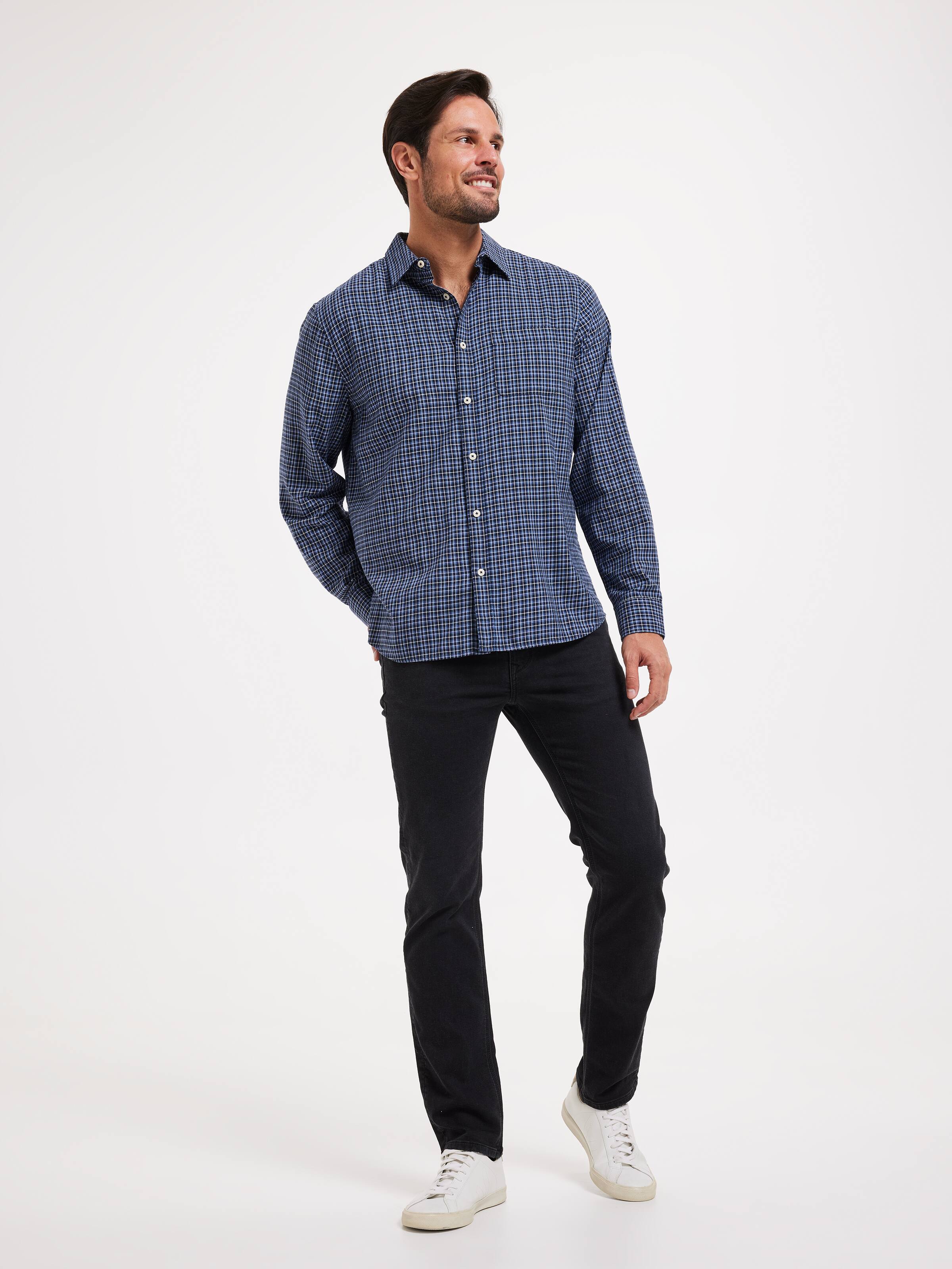 Long Sleeve Skate Check Shirt