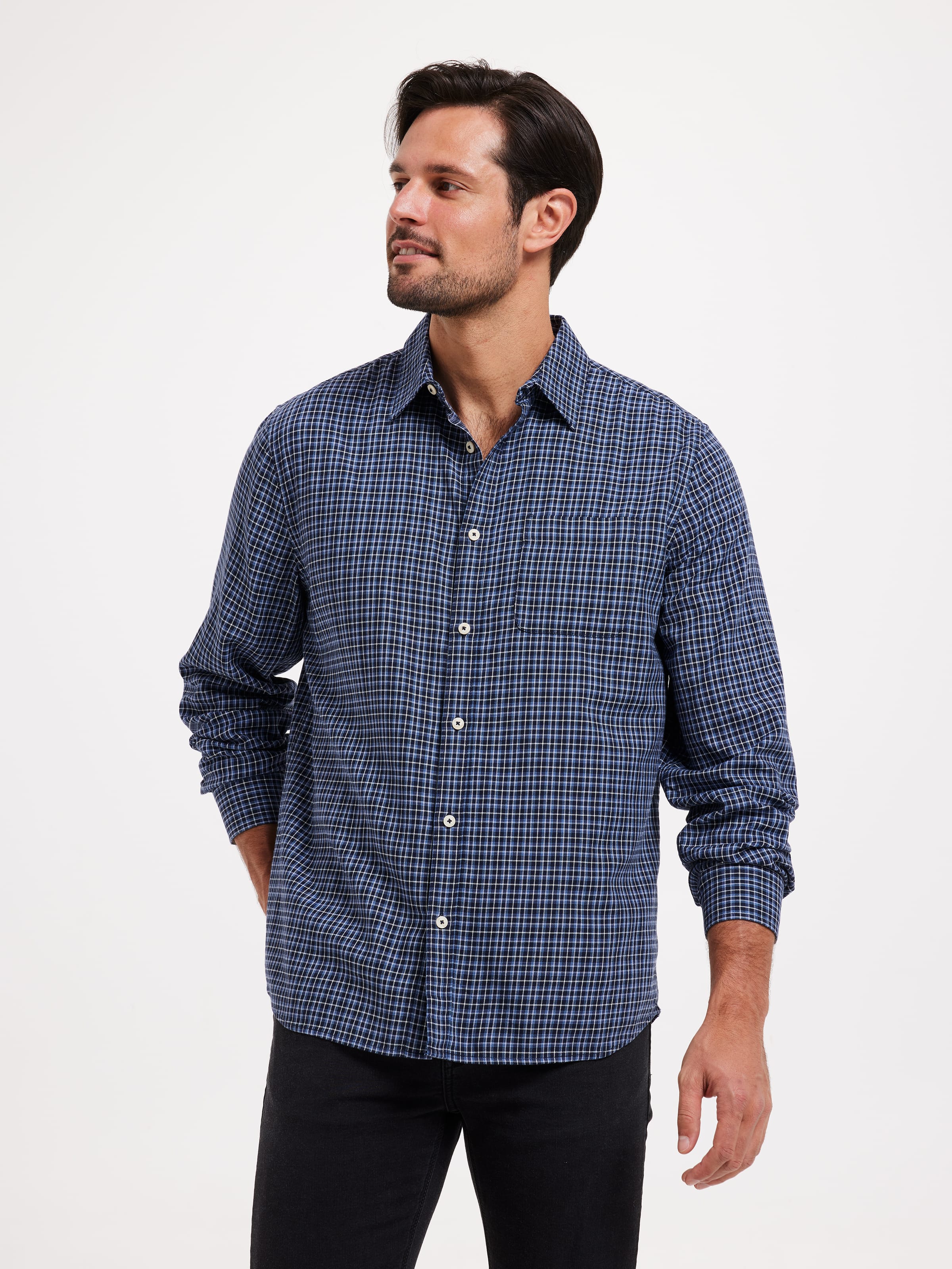 Image for Long Sleeve Skate Check Shirt from JustGroupNZ