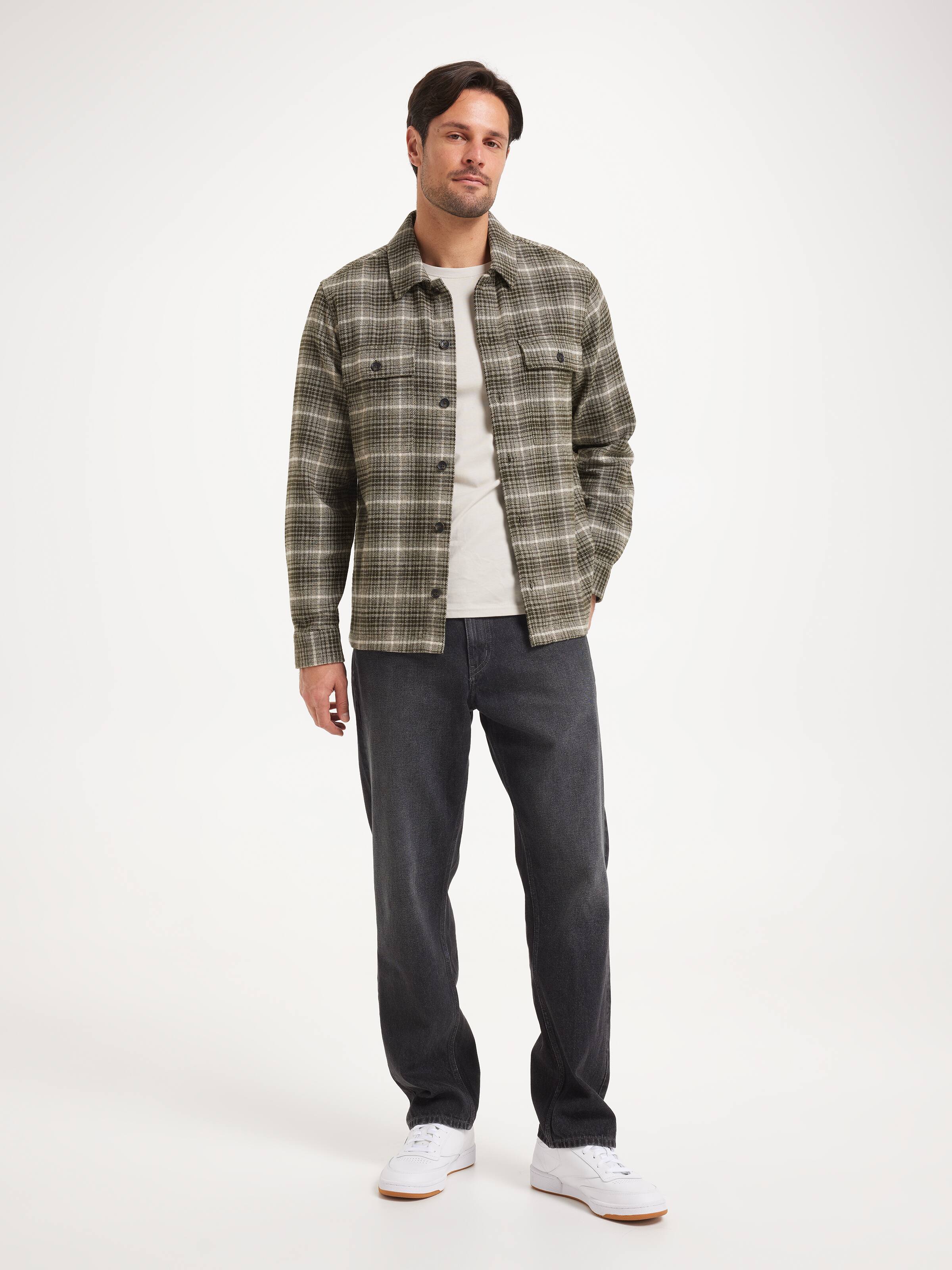 Long Sleeve Overshirt Check