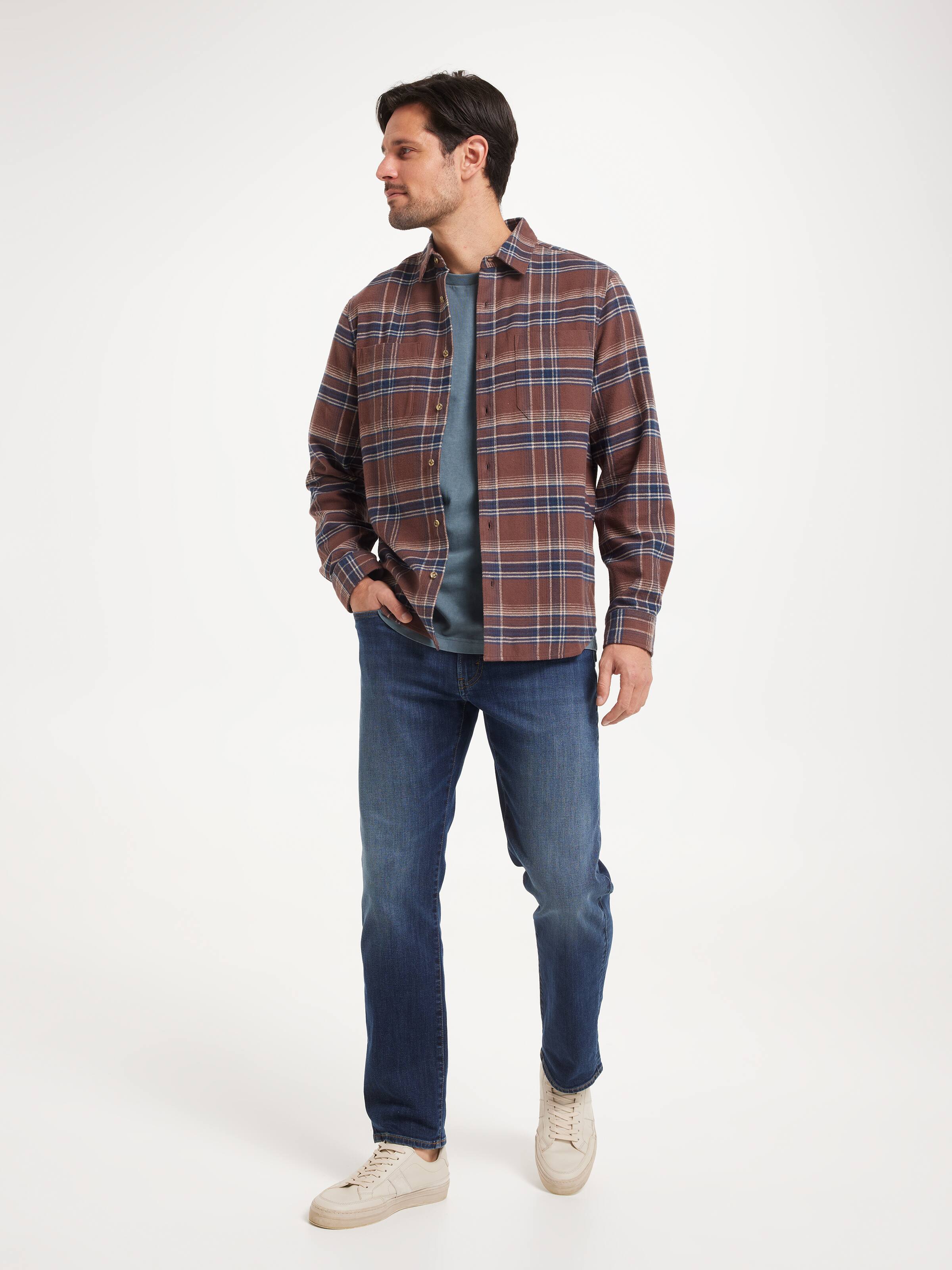 Long Sleeve Overshirt Check