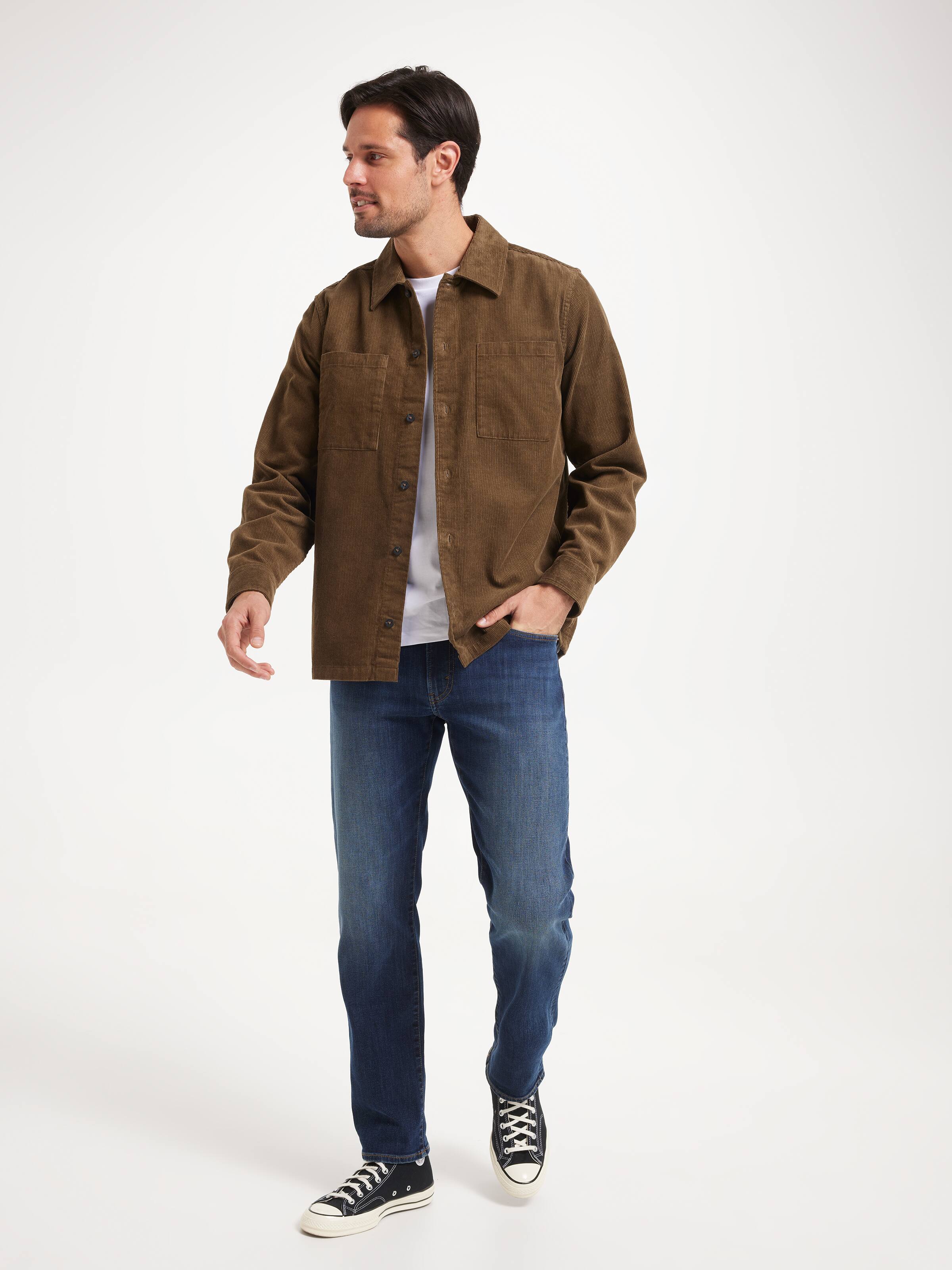 Long Sleeve Cord Overshirt