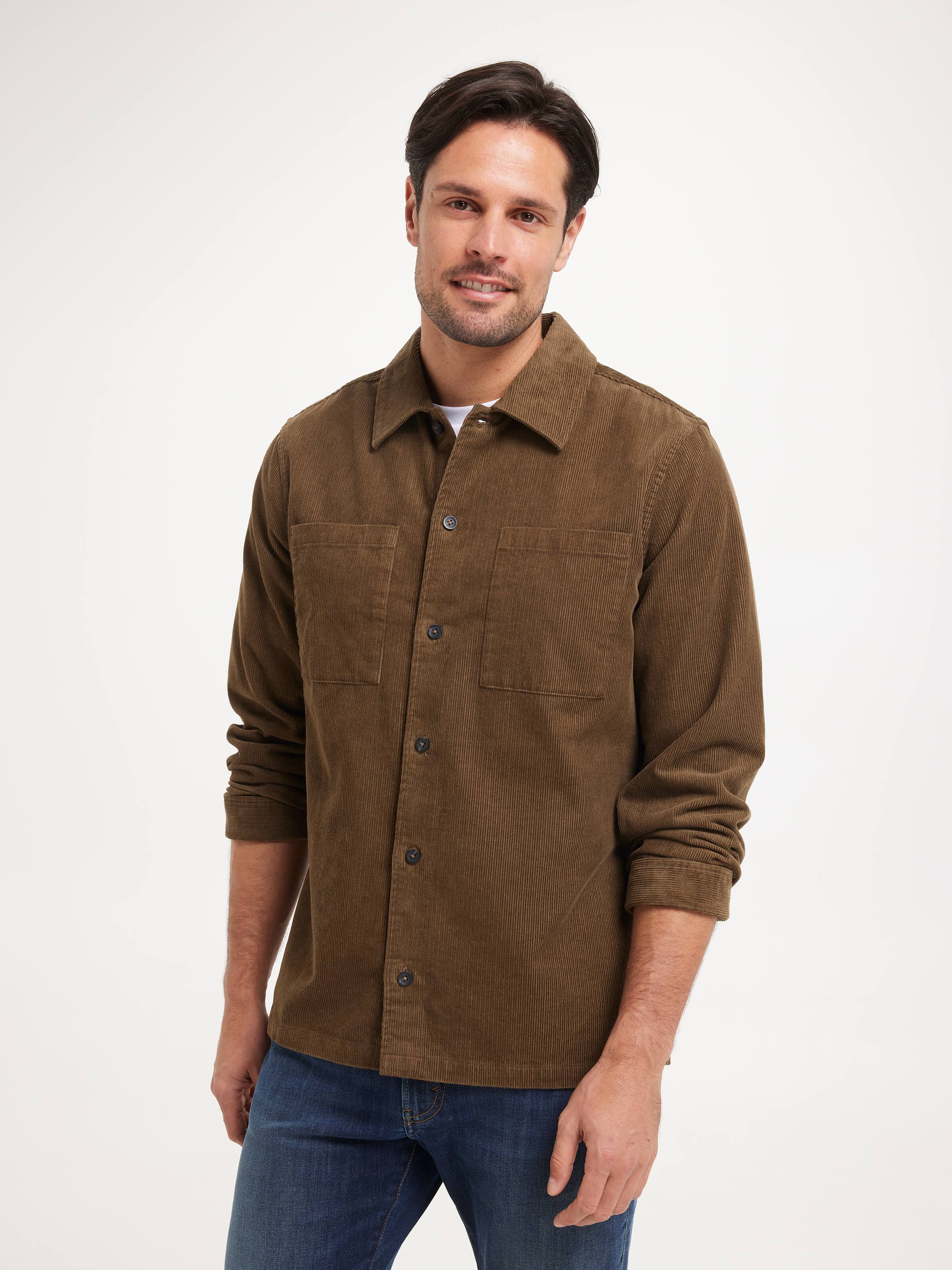 Long Sleeve Cord Overshirt