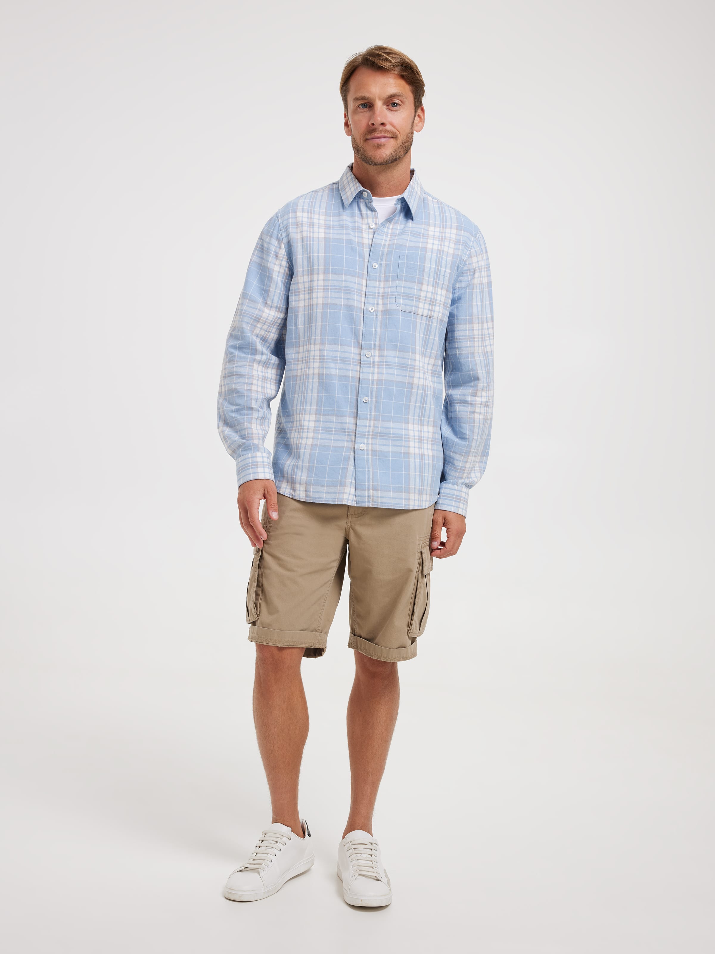 Ls Linen Blend Cd Shirt
