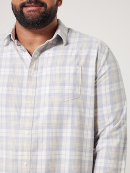 Extended Cotton Check Shirt