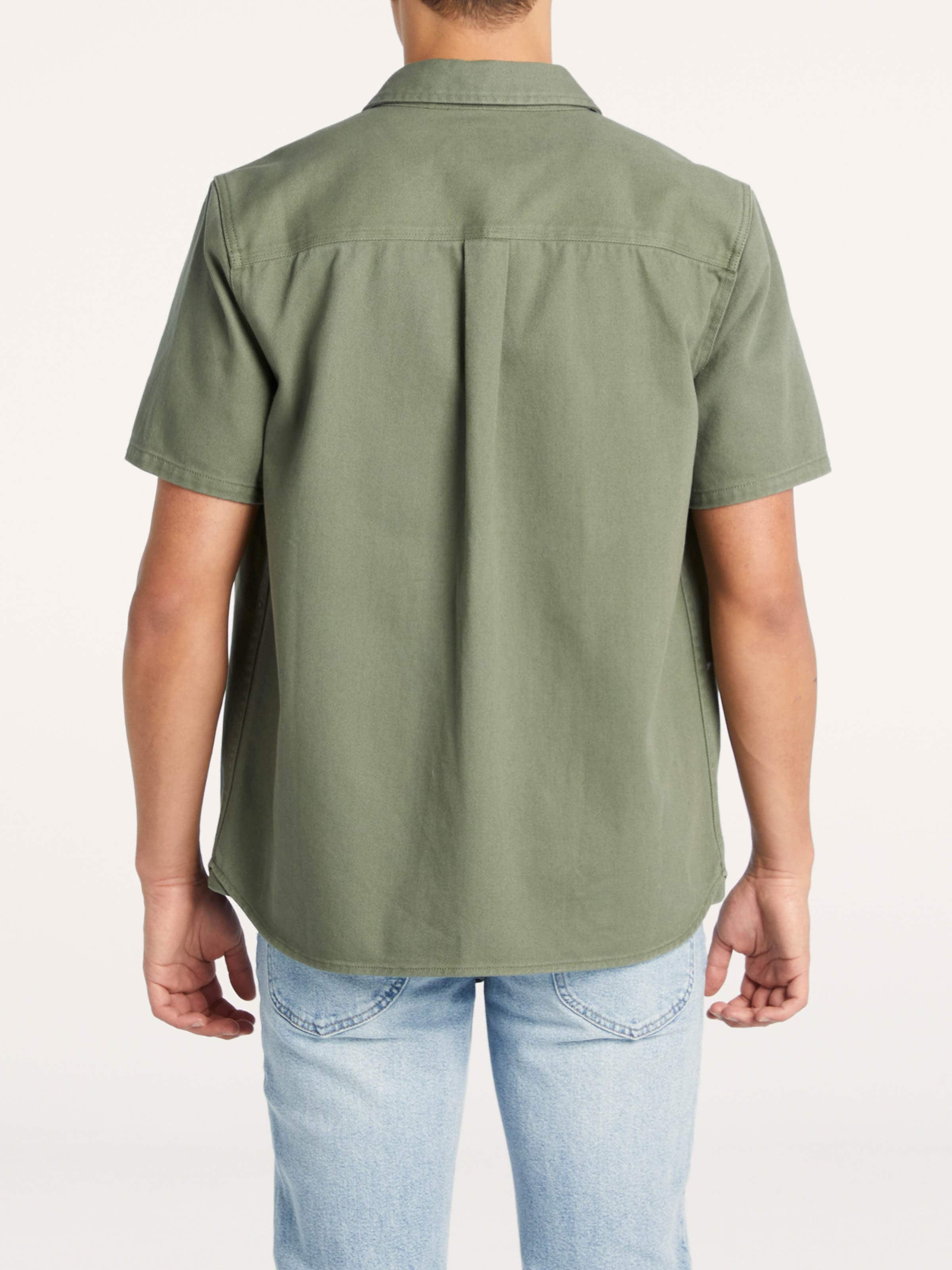 Worker Shirt In Dark Sage