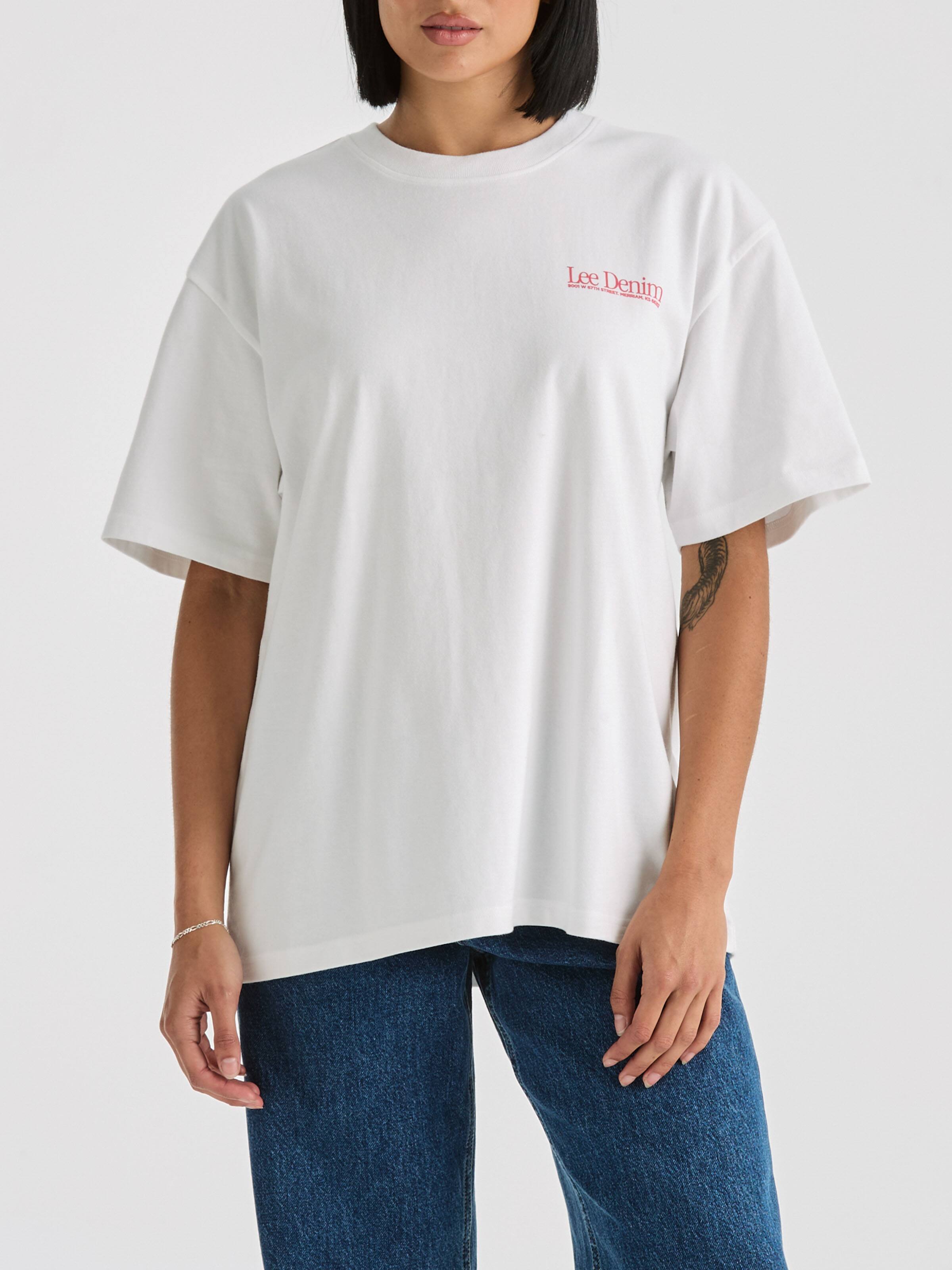 Timeless Baggy Tee In Optic White