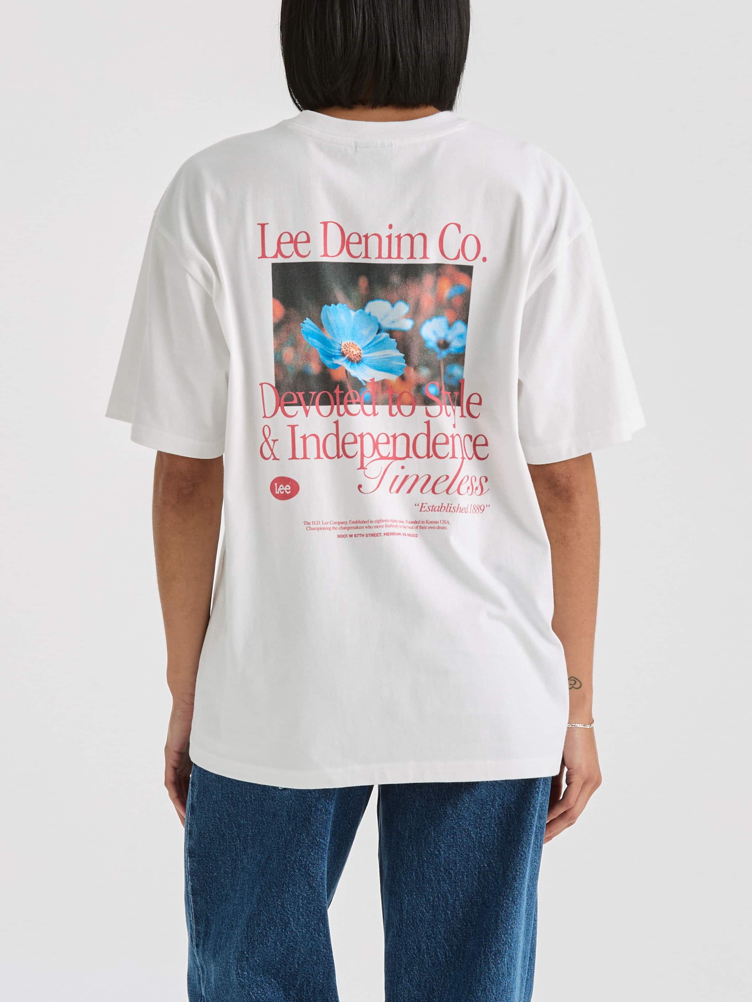 Timeless Baggy Tee In Optic White