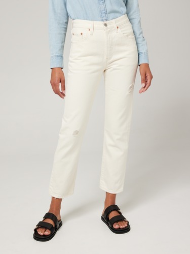 501 Jean Crop In Ecru Booper                                                                                                    