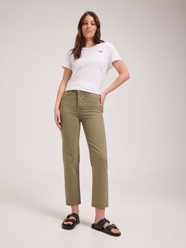 Wedgie Straight Jean In Lichen Green                                                                                            