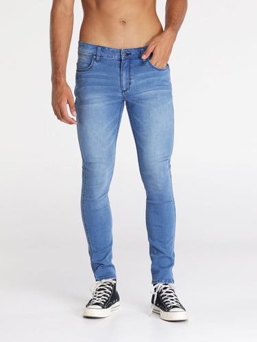 Strangler Low Rise Skinny In Twist Blue                                                                                         