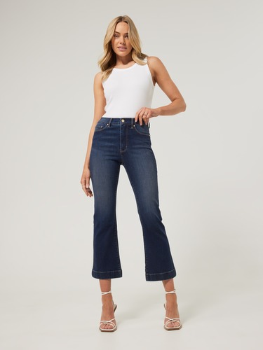 Reformed High Rise Cropped Flare Jean