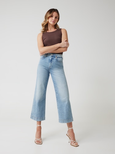 Originals High Rise Wide Leg Crop Jean                                                                                          