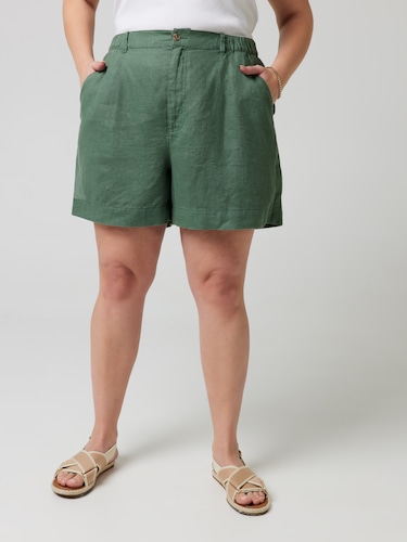 Loose on sale linen shorts