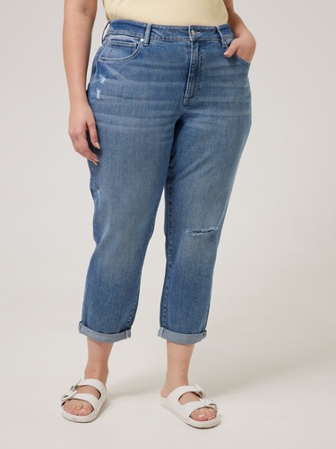 Curve Originals Rip Boyfriend Jean                                                                                              