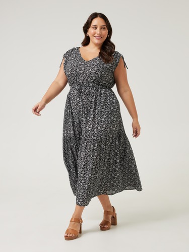 Curve Iris Long Boho Dress                                                                                                      