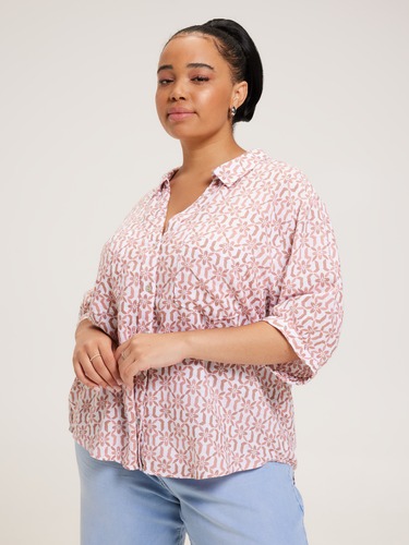 Curve Natasha Linen Shirt                                                                                                       