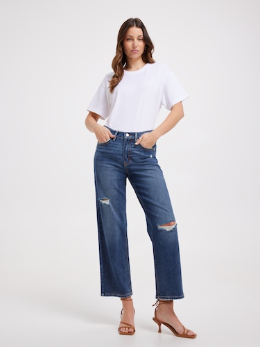 Originals High Rise Almost Rigid Straight Jean                                                                                  