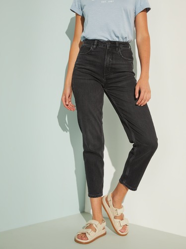 Mom Jean In Authentic Black Wash                                                                                                