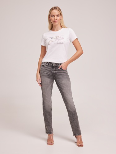 Sexy Straight Jean In Grey                                                                                                      