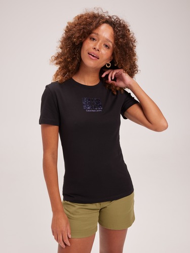 Printed Box Slim Tee In Ck Black                                                                                                