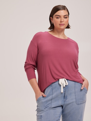 Curve Luxe Rib Scoop Top                                                                                                        