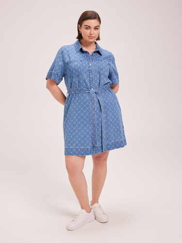 Curve Nova Denim Dress                                                                                                          
