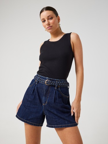 Super High Rise Plait Belt Short                                                                                                