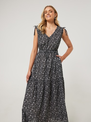 blue and beige prom dress Long Navy Blue Lace Split Prom Dress