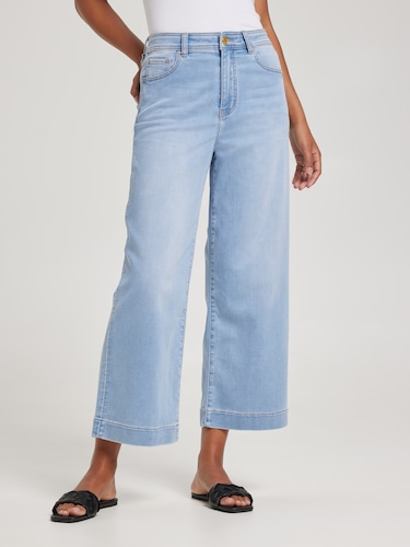 Amaze High Rise Wide Leg Crop Jean                                                                                              