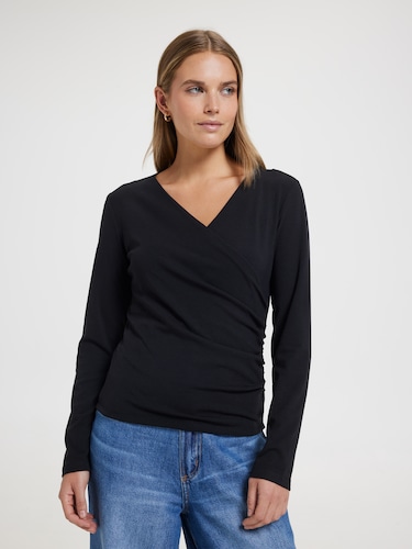 Georgia Wrap Long Sleeve Top                                                                                                    