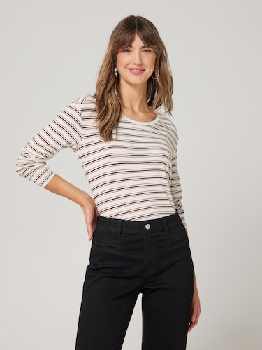 Luxe Long Sleeve Scoop Top                                                                                                      