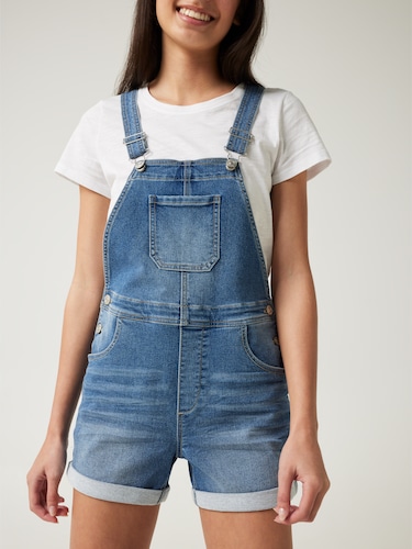 Girls Amaze Dungaree Short                                                                                                      