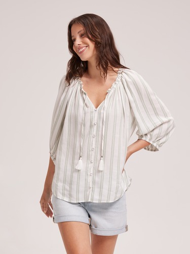Celeste 3/4 Slv Pintuck Blouse                                                                                                  