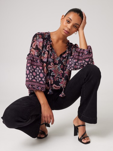 Charlie Bell Sleeve Blouse                                                                                                      