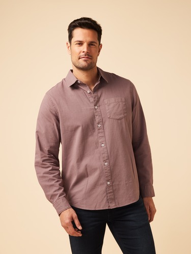 Linen Vintage Plain Shirt                                                                                                       