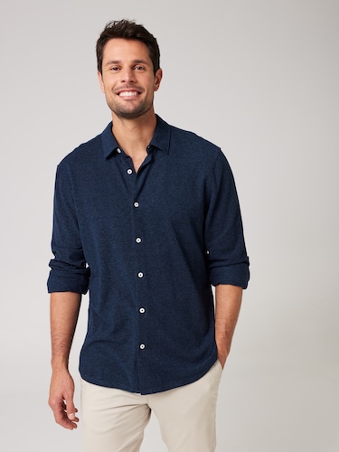 Long Sleeve Pique Shirt                                                                                                         